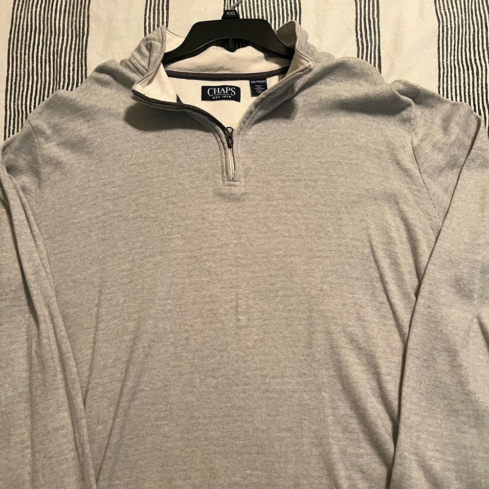 Chaps Gray Pull Over
